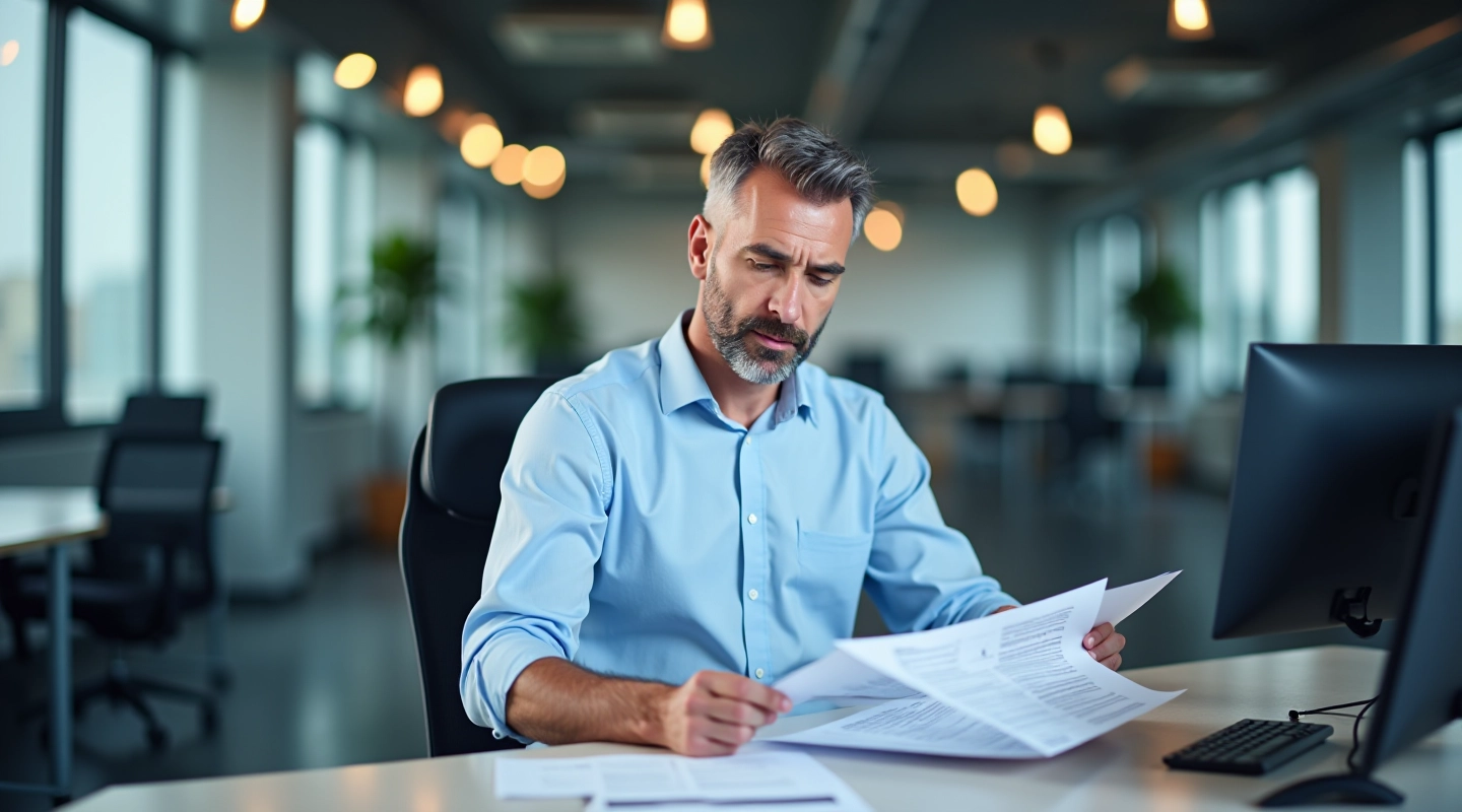 Professional discussing digital purchase order workflow setup